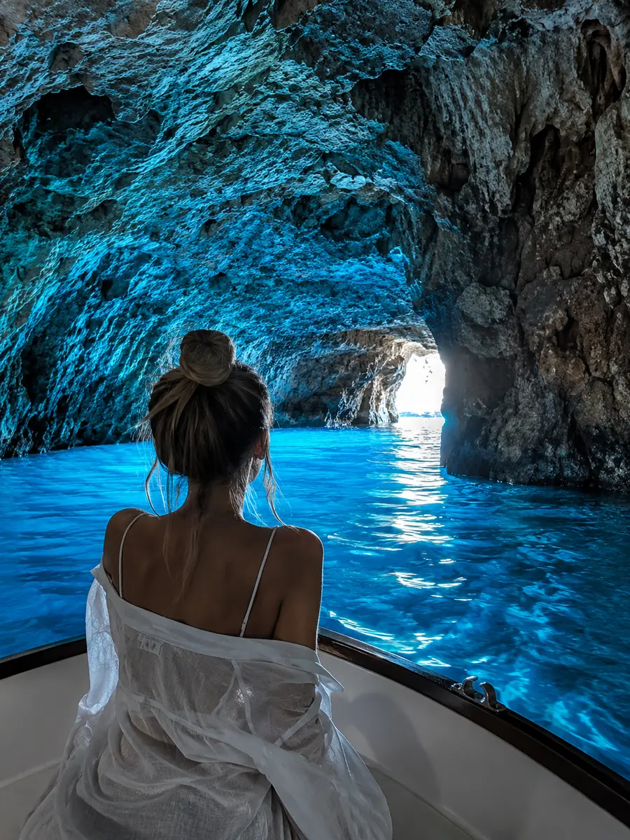 Blick auf die Blaue Grotte